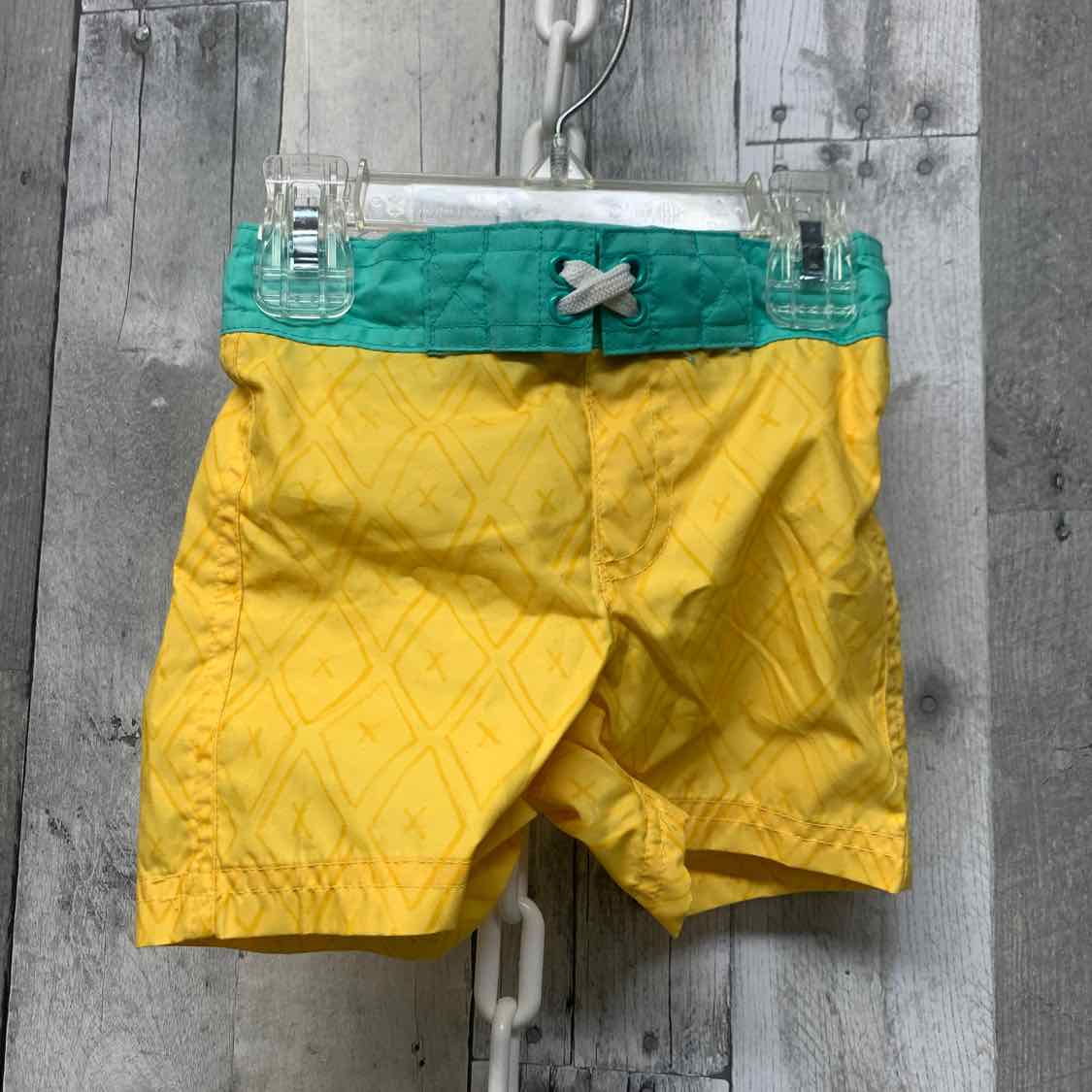 Size 12 Months Yellow/Green Cat & Jack Swim Trunks