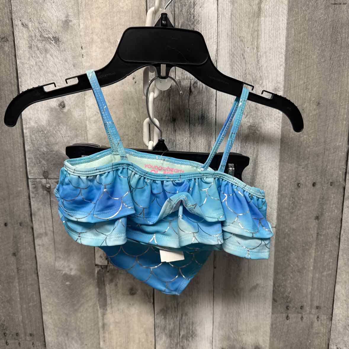 Size 5 Teal/Blue B Brand Swim Suit - 2pc+ - OodlesCB