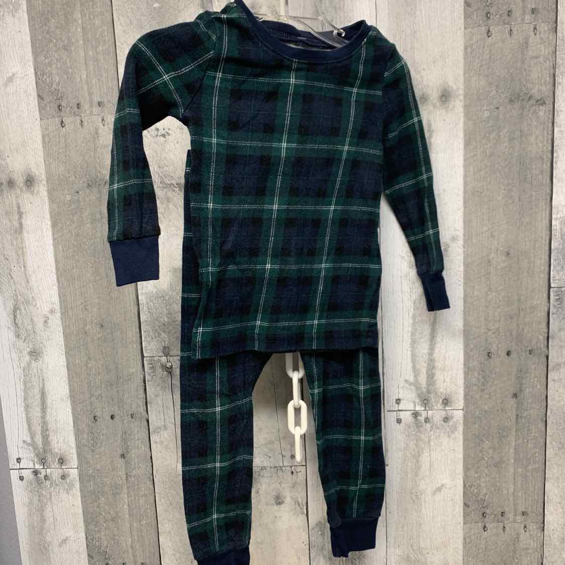 Size 2T Green/Navy Old Navy 2pc PJs
