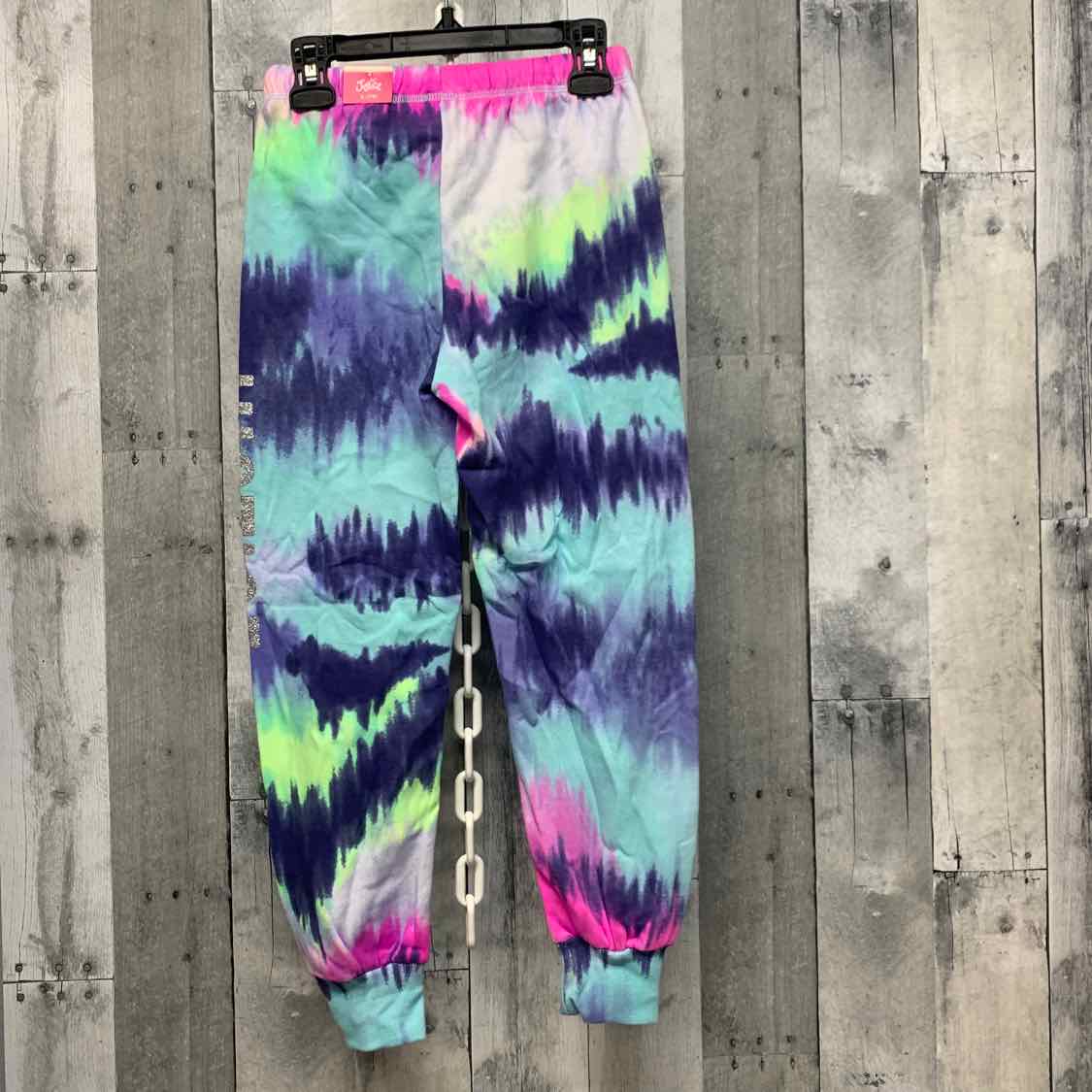Size 7/8 Blue Print Justice Athletic Pants