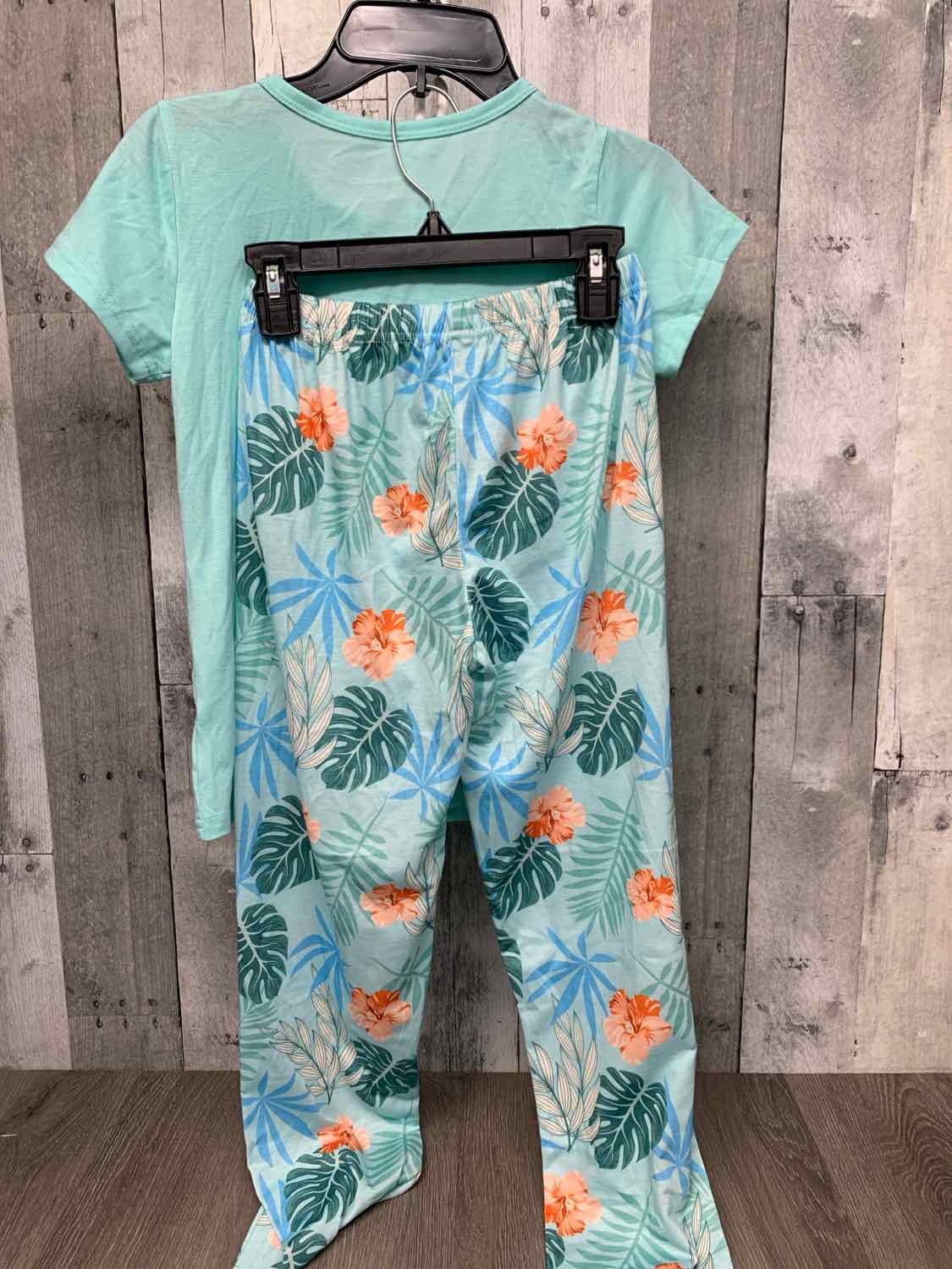 Size 8 Mint/Blue Mid Brand 2pc PJs