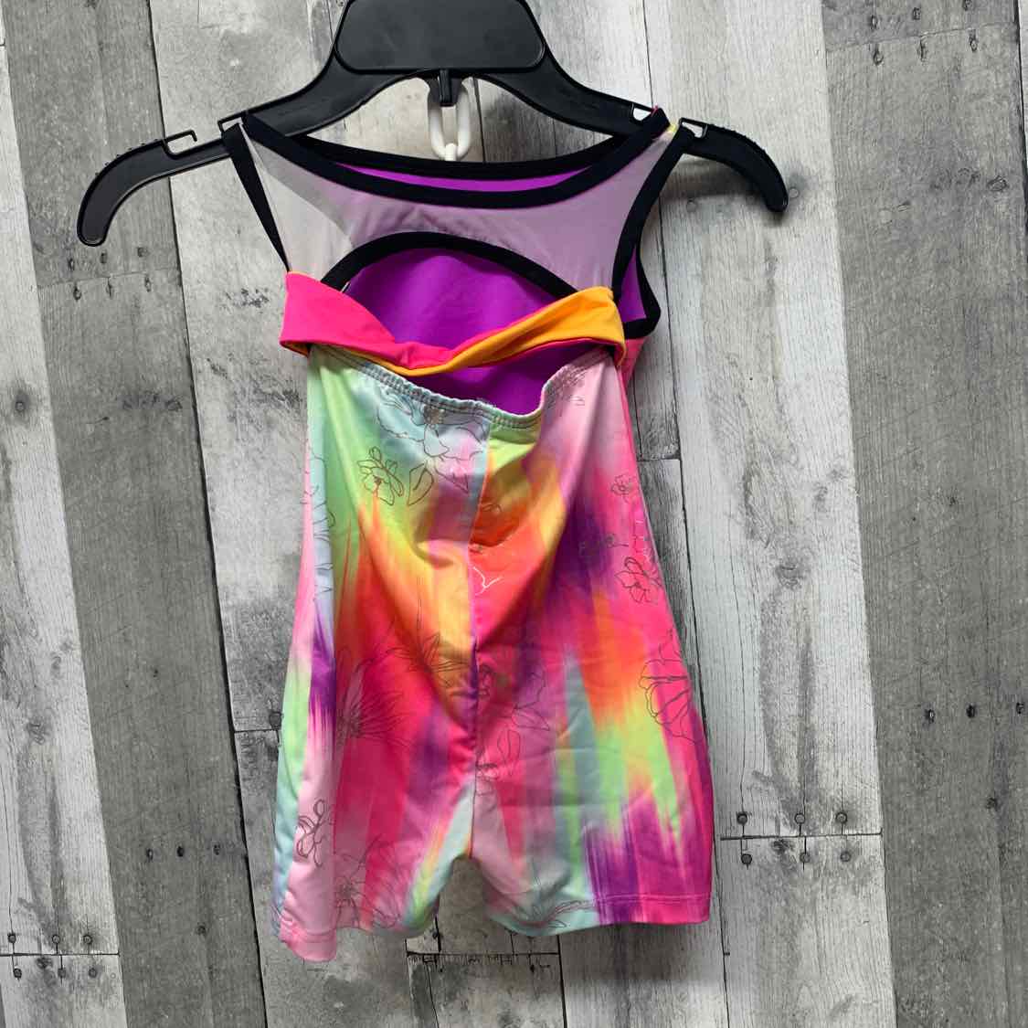 Size 5/6 Pink Print Justice Unitard