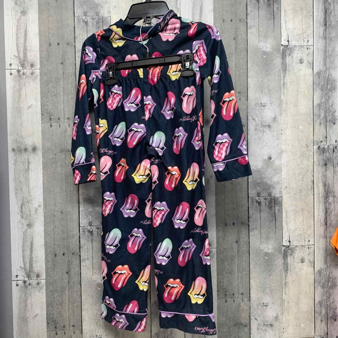 Size 6/6X Black/Pink B Brand 2pc PJs