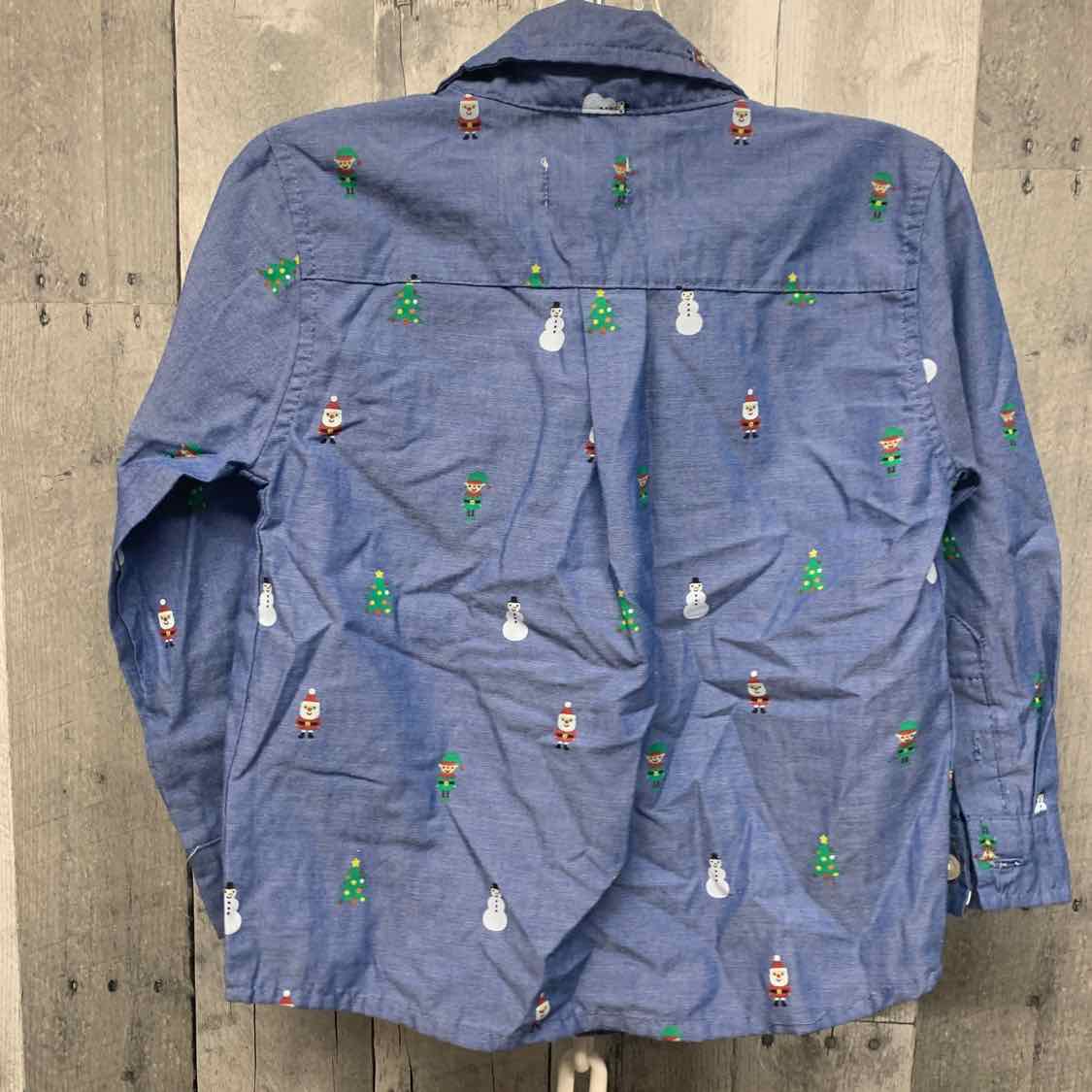 Size 3 Denim Graphic B Brand LS Button Up
