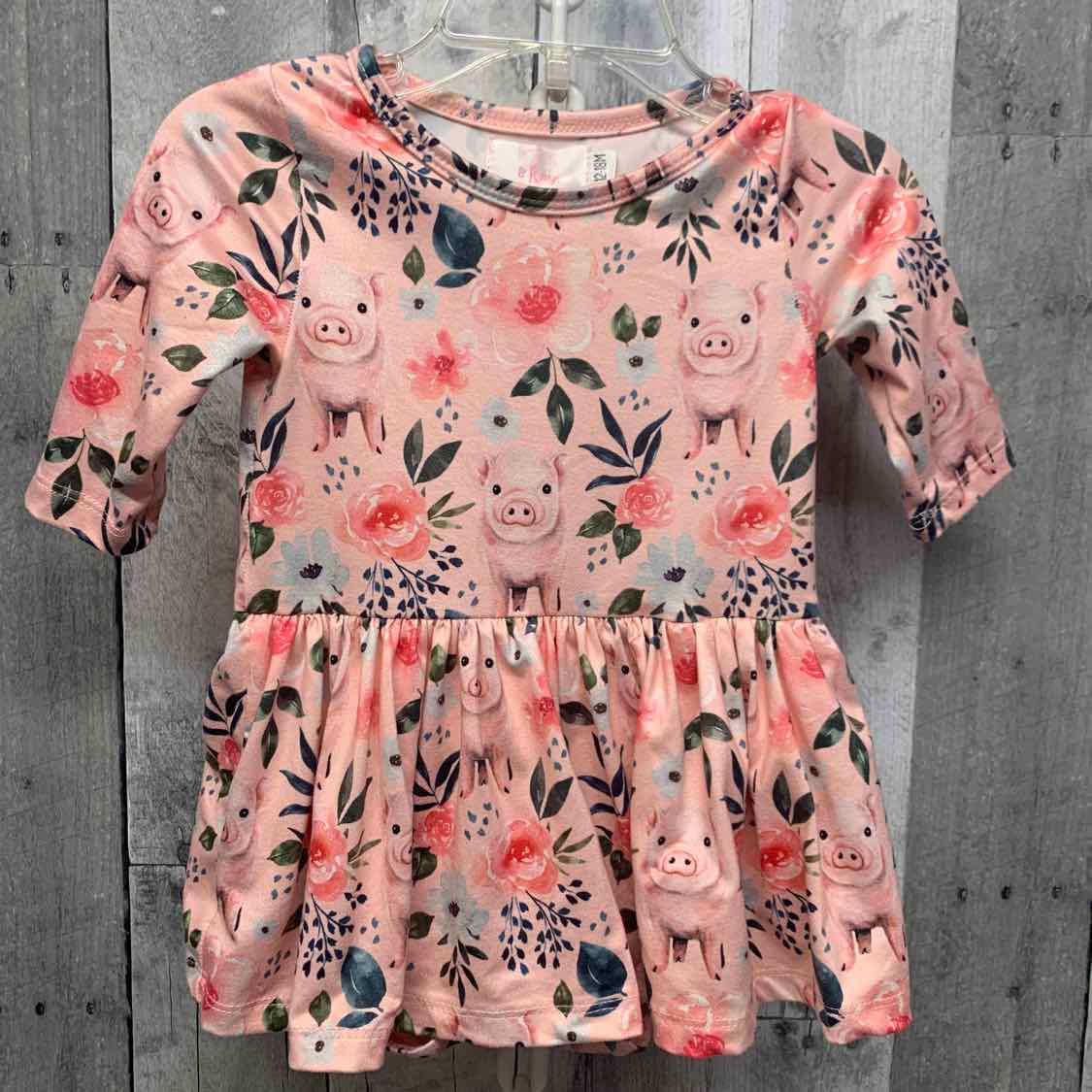 Size 12-18 Months Pink Print B Brand Romper