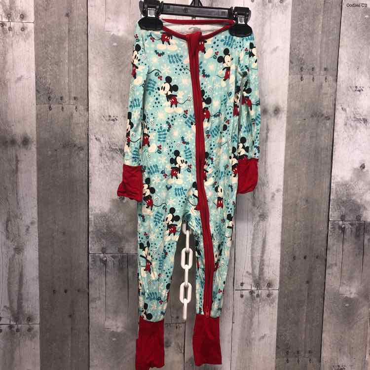 Size 6-12 Months Blue/Red Little Sleepies Footy PJs
