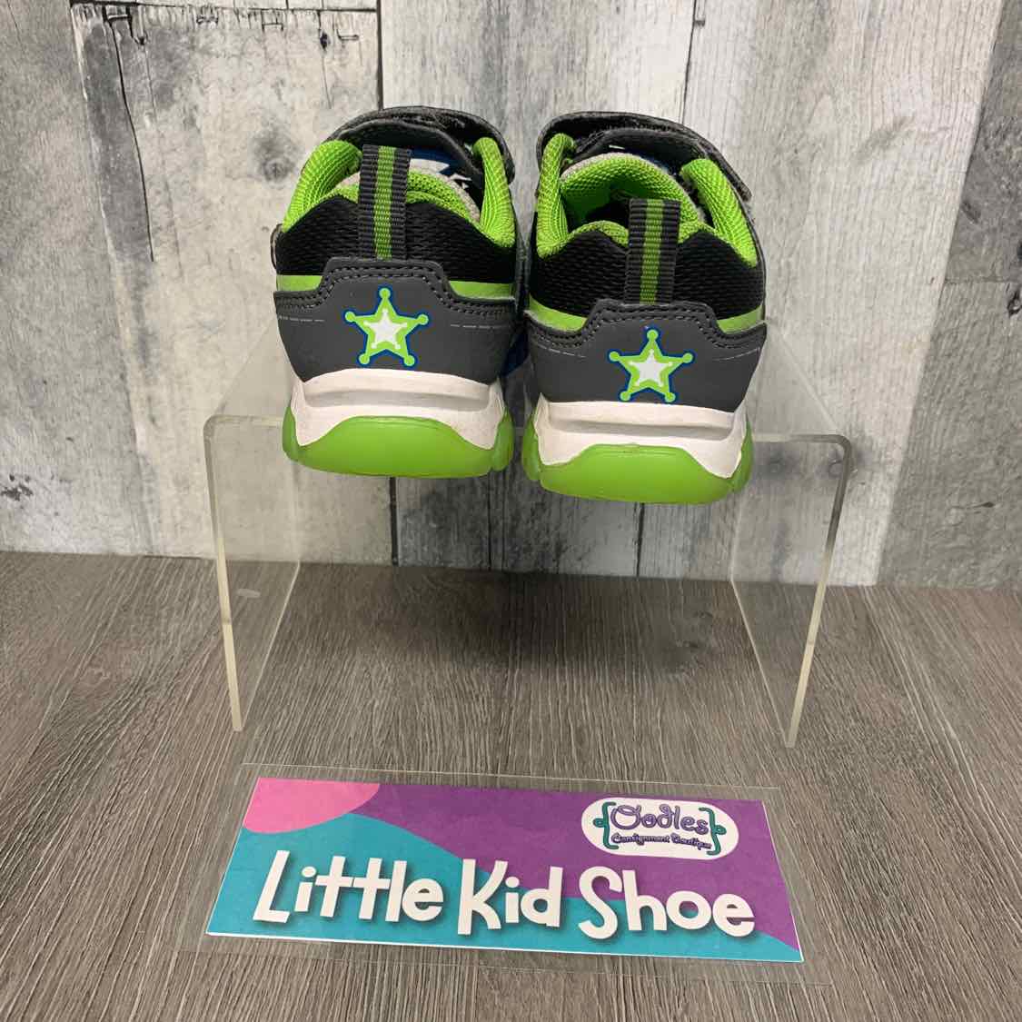 Size 5 Gray/Green Disney Sneakers