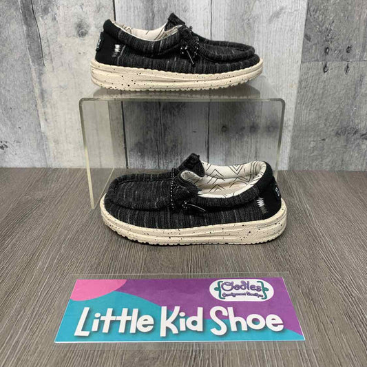Size 8 Black/White Hey Dude Loafers