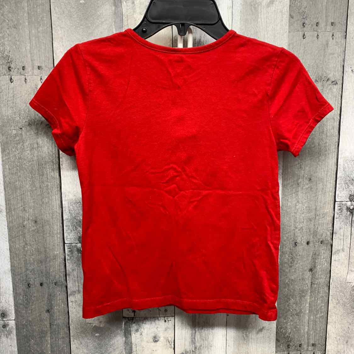 Size 7/8 Red Graphic Holiday Brands T Shirt