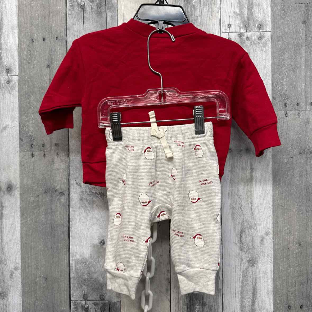 Size 0-3 Months Red/Gray Child of Mine Shirt/Pants
