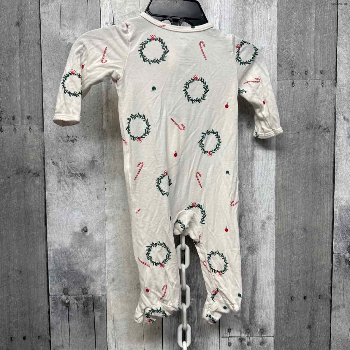 Size 3 Months White Graphic Carter's Footy PJs