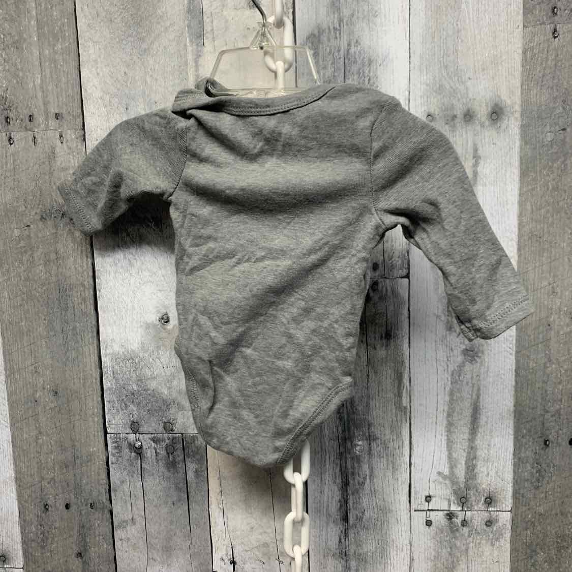 Size 3 Months Gray Sport Brand Bodysuit