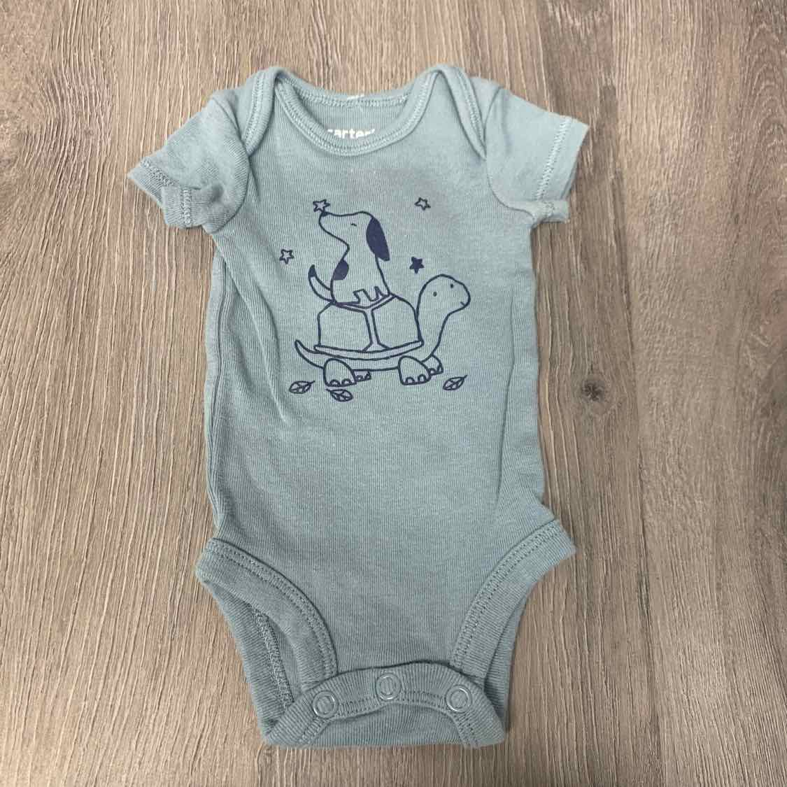Size Preemie Teal/Blue Carter's Bodysuit - OodlesCB