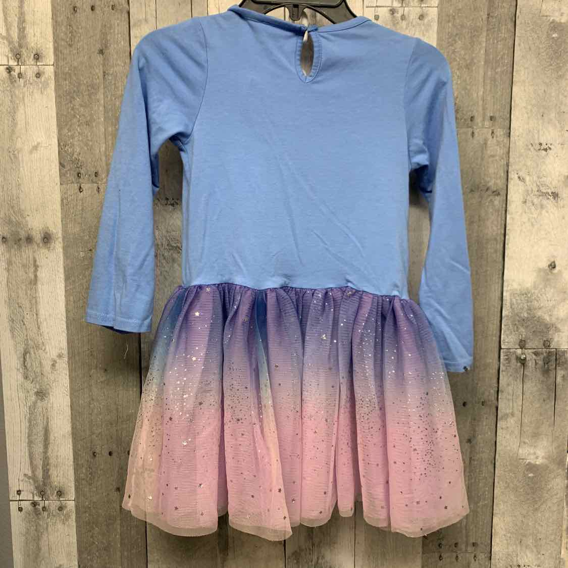 Size 6 Blue/Purple B Brand LS Dress