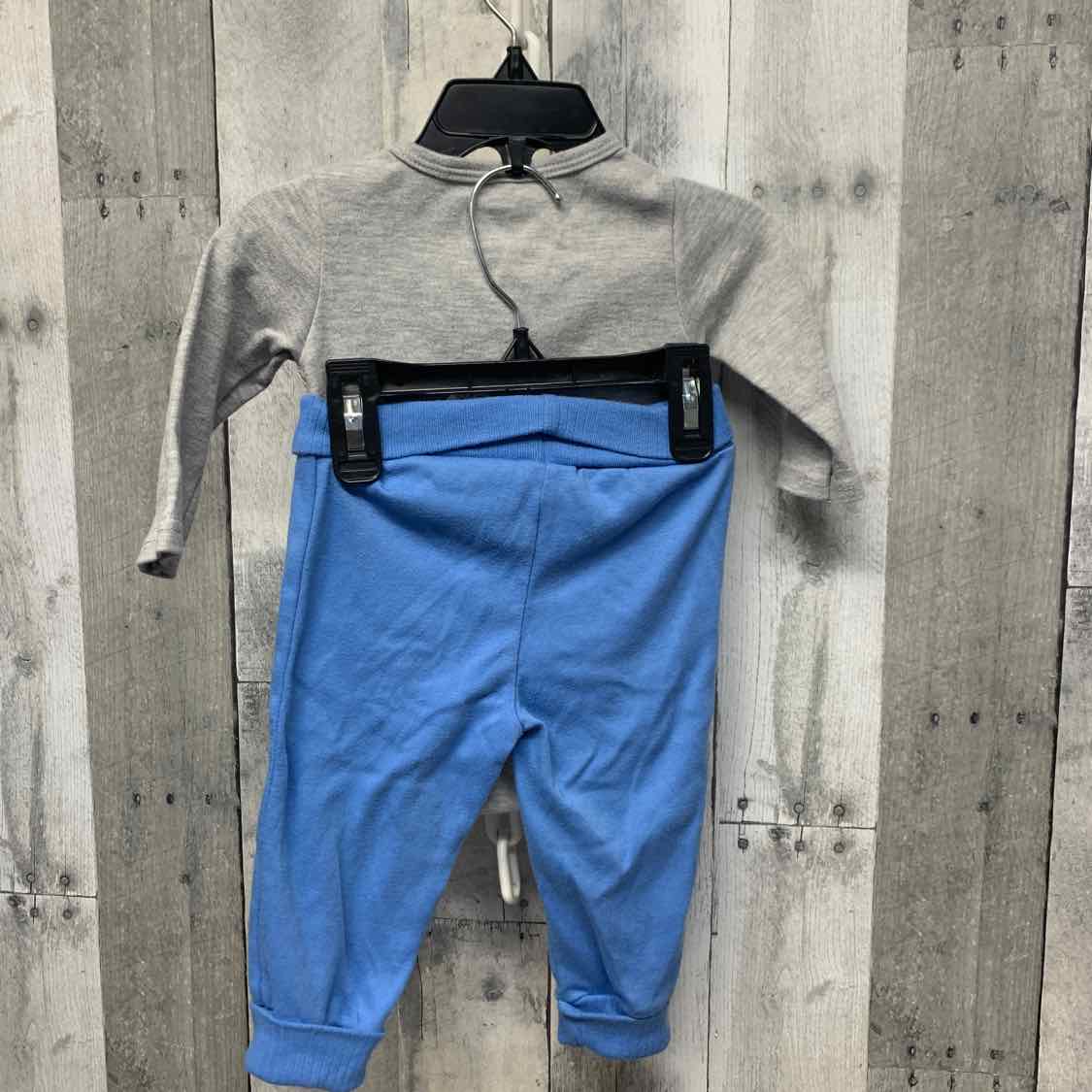 Size 9 Months Gray/Blue Sesame Street Shirt/Pants