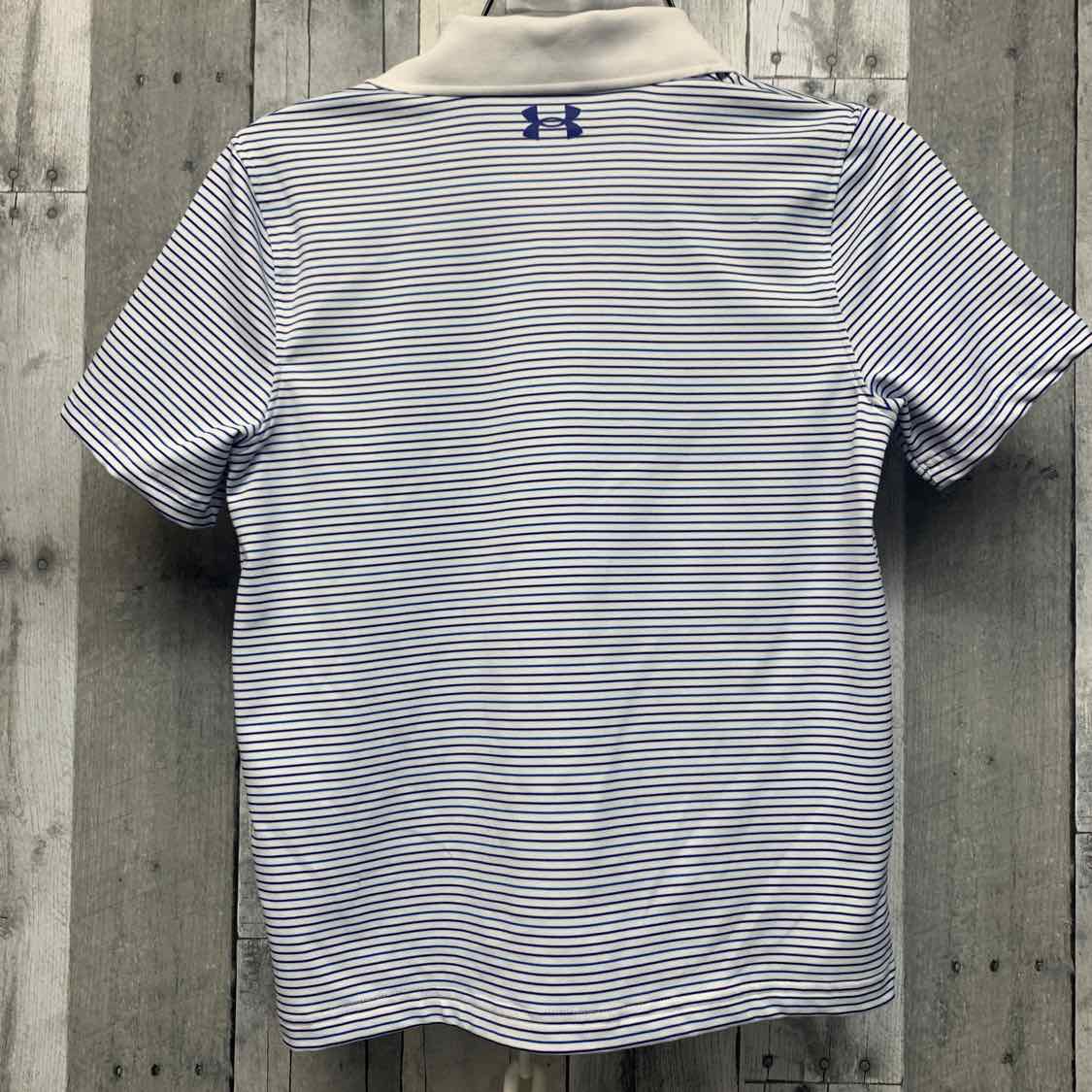 Size Small Blue Striped Sport Brand Polo