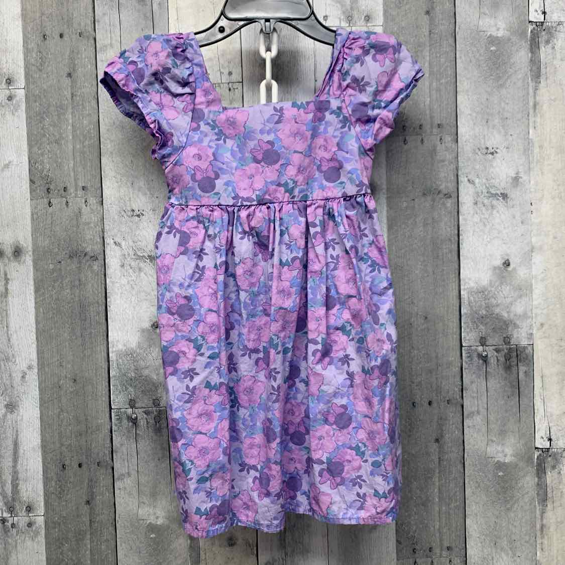 Size 6/7 Purple Floral Print Disney Dress