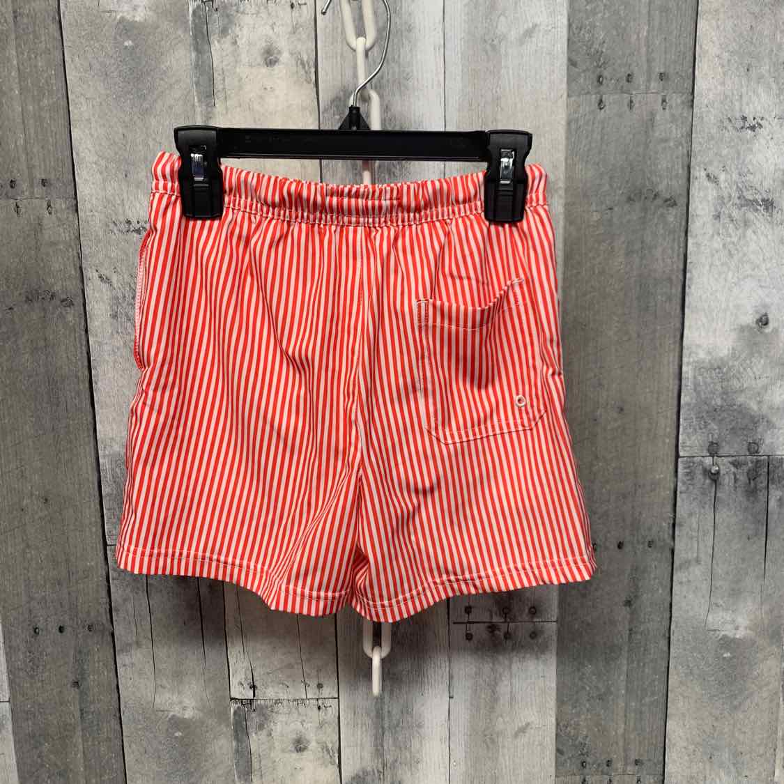 Size 7 Red/White B Brand Swim Trunks