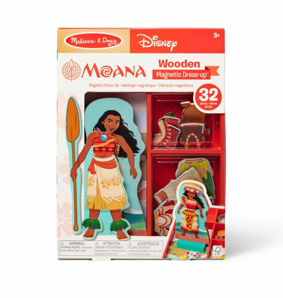 Melissa & Doug Moana Wooden Magnetic Dress-Up