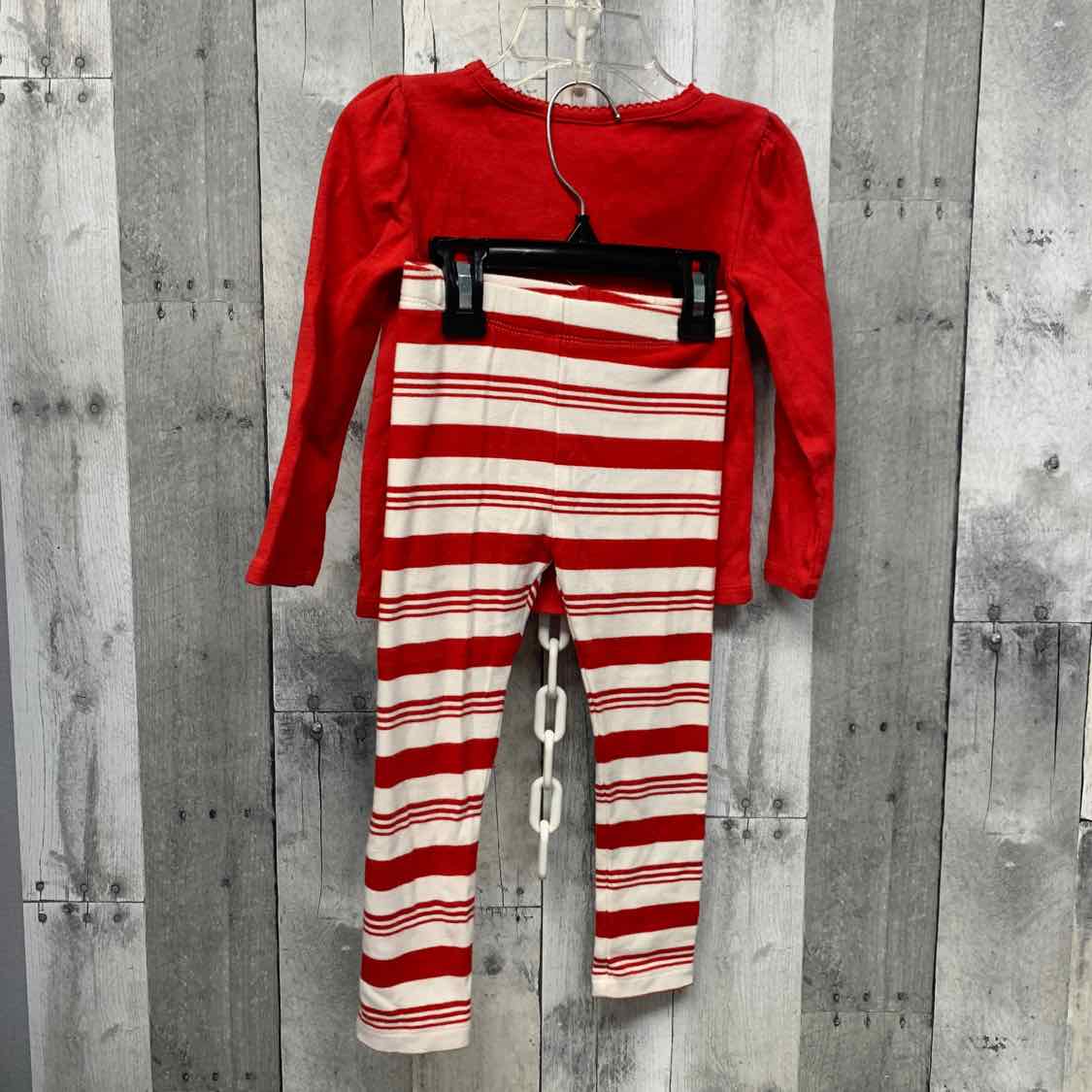 Size 3T Red/White Gymboree 2pc PJs