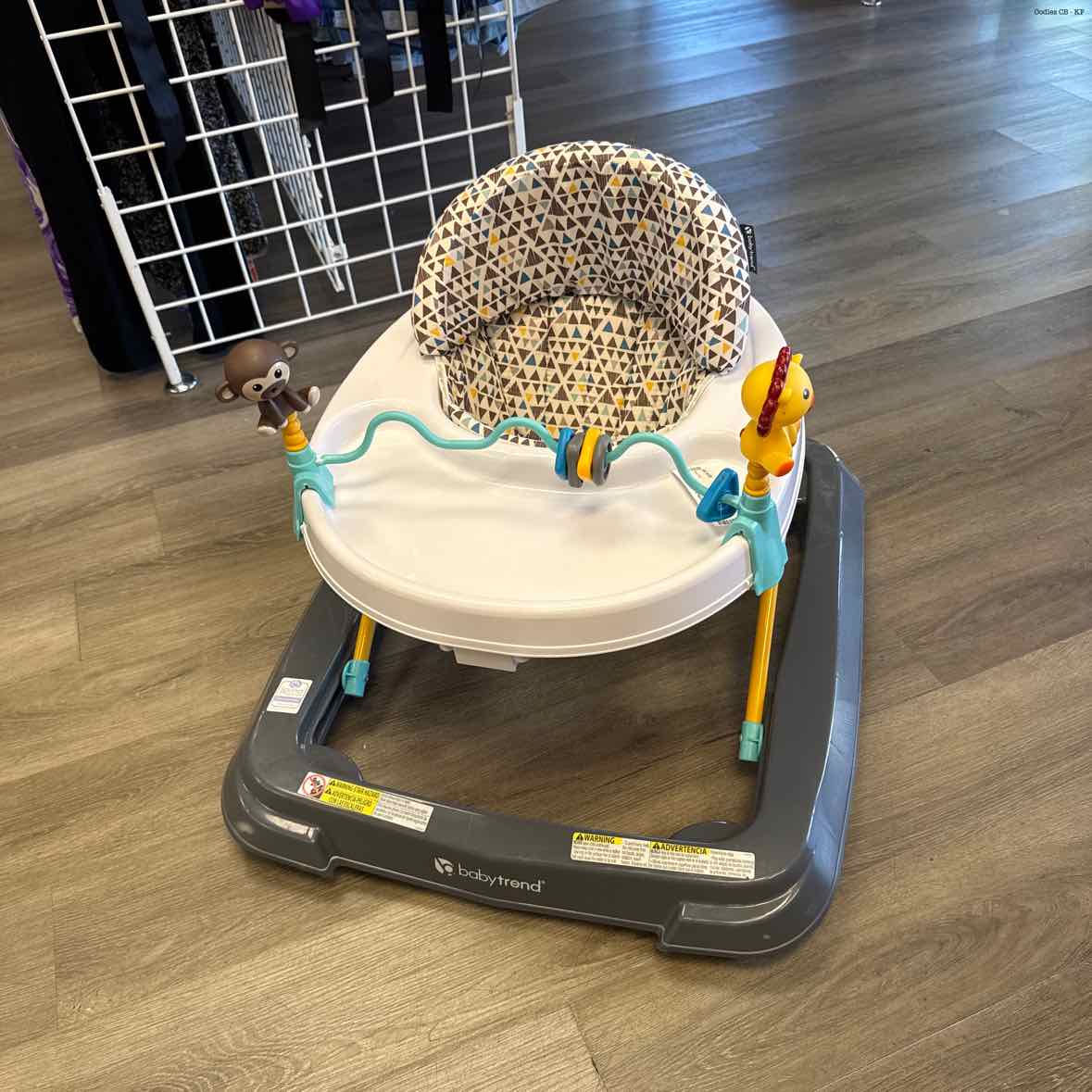 Baby Trend Gray Print Walker