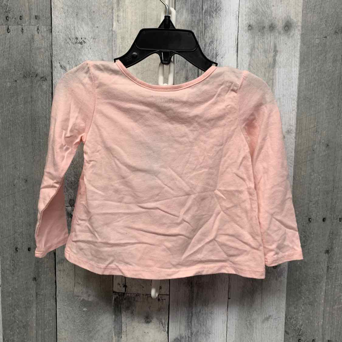 Size 12-18 Months Pink Print Children's Place Long Sleeve Shirt