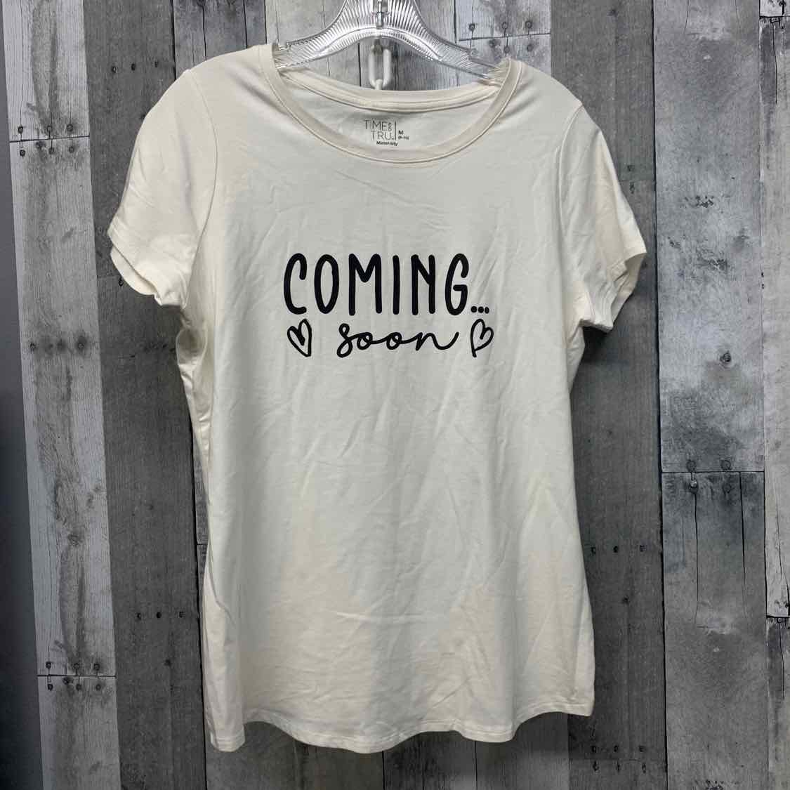Size M White Print Time and Tru T Shirt