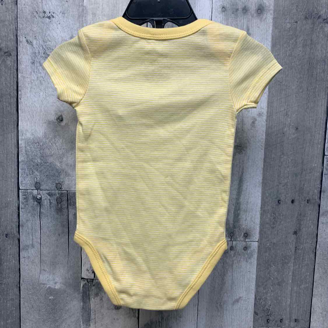 Size 6 Months Yellow Striped Sport Brand Bodysuit