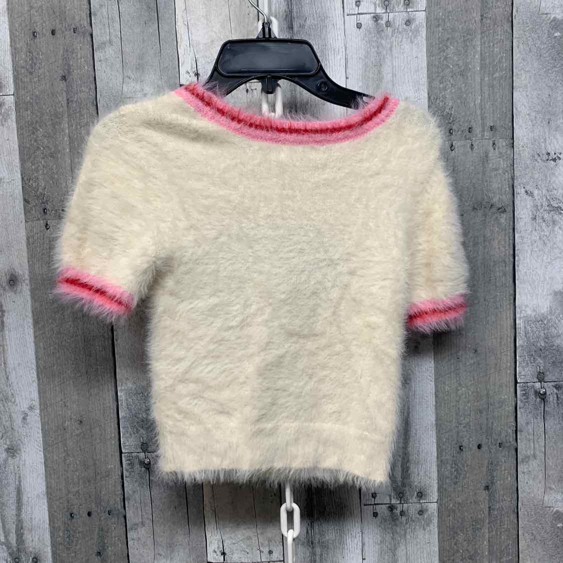 Size 10/12 Ivory/Red Art Class Short Sleeve Shirt