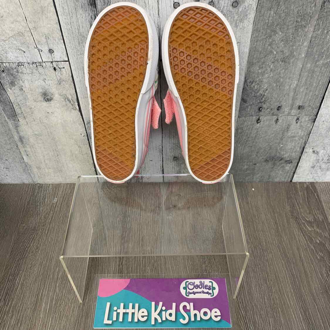 Size 9.5 White/Pink Vans Sneakers