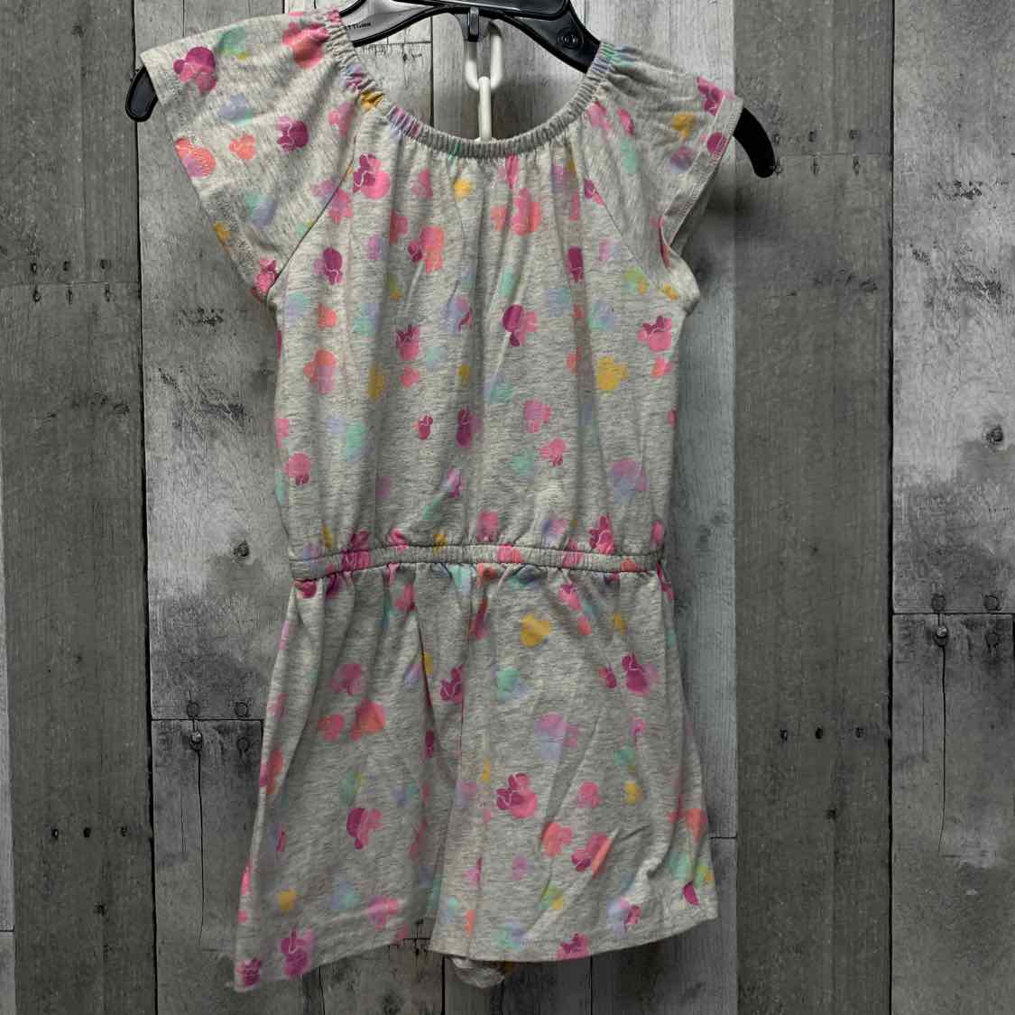 Size 6X Gray Print Jumping Beans Romper - OodlesCB