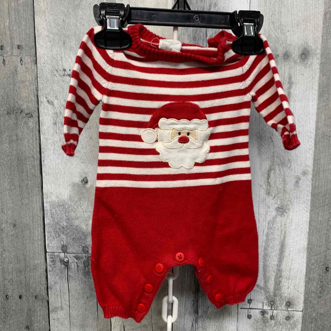 Size Newborn Red Striped Starting Out Romper