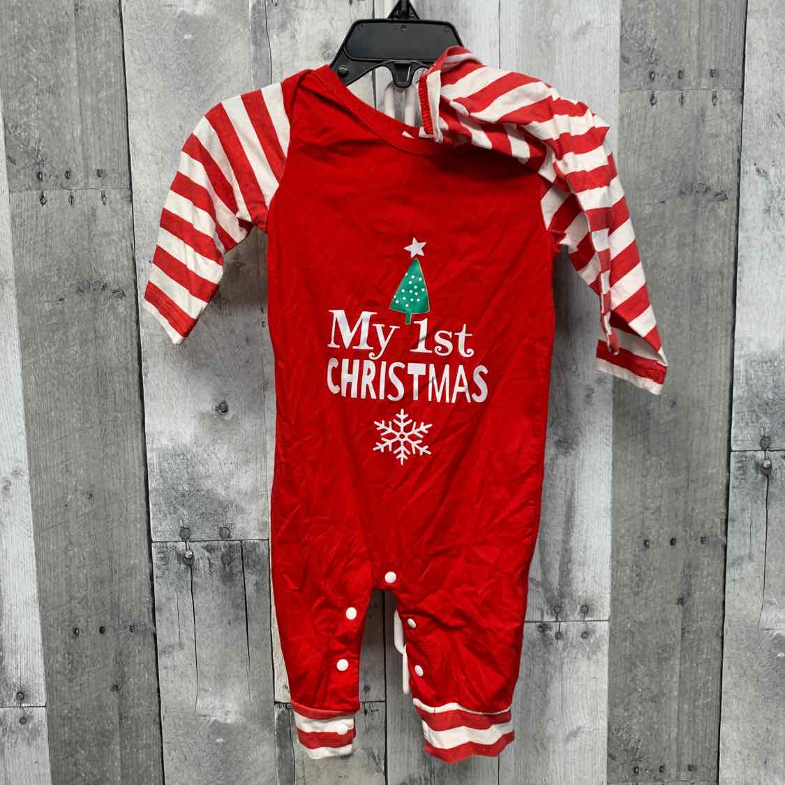 Size 3-6 Months Red Striped B Brand Romper