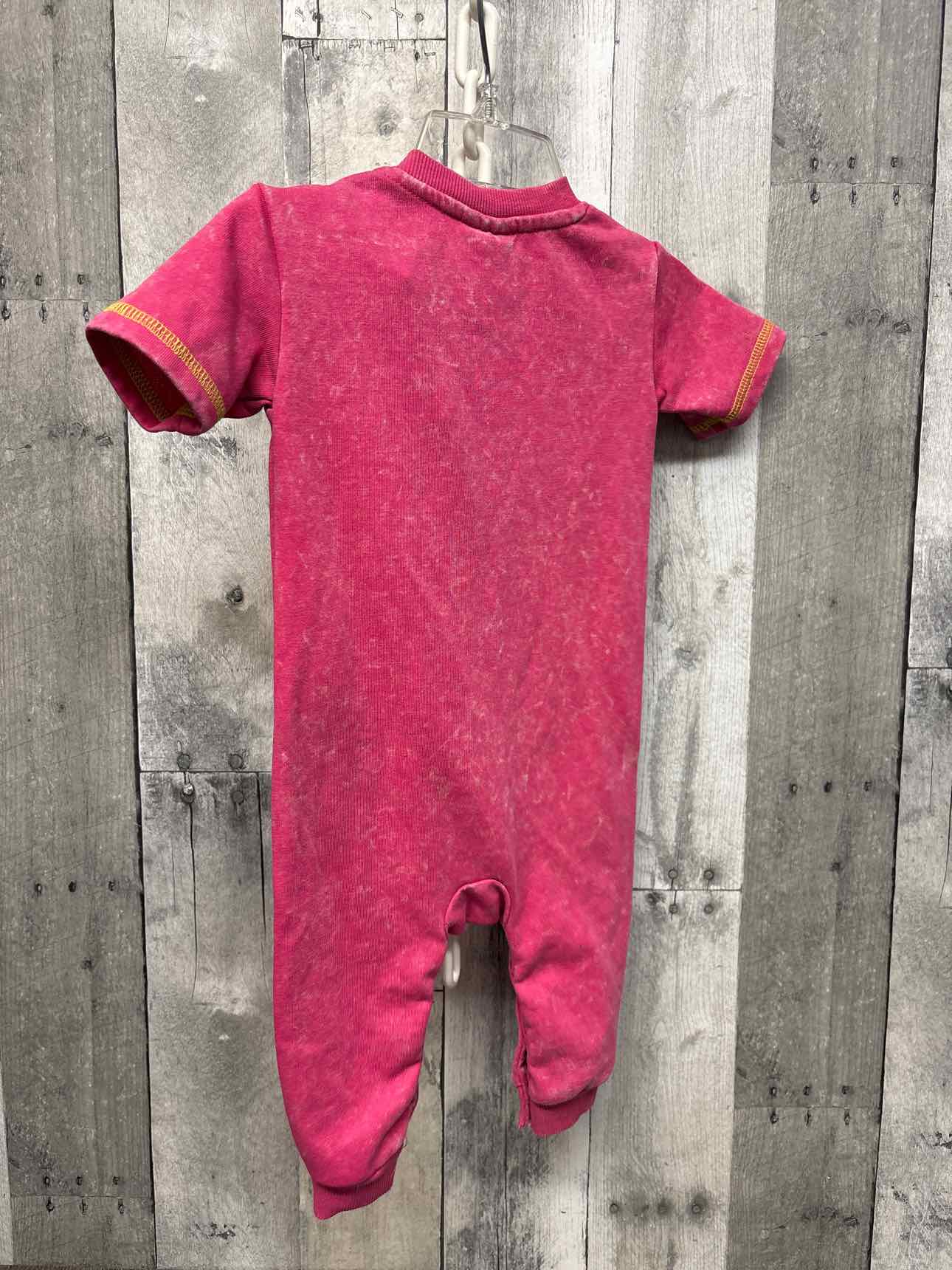 Size 6-9 Months Pink Print Barbie Romper