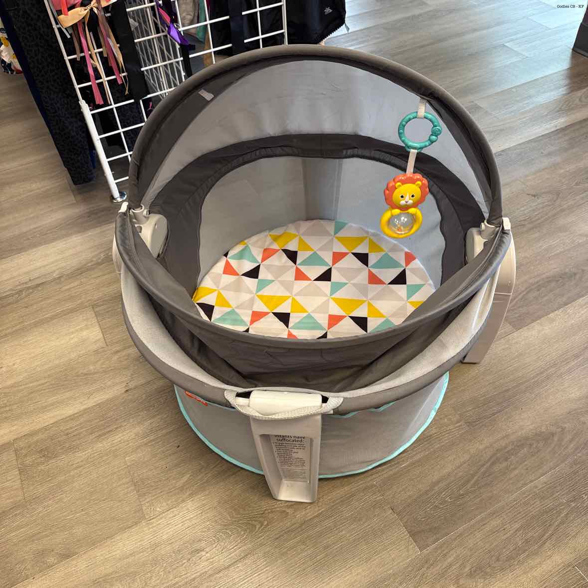 Fisher Price Gray Print Play Yard