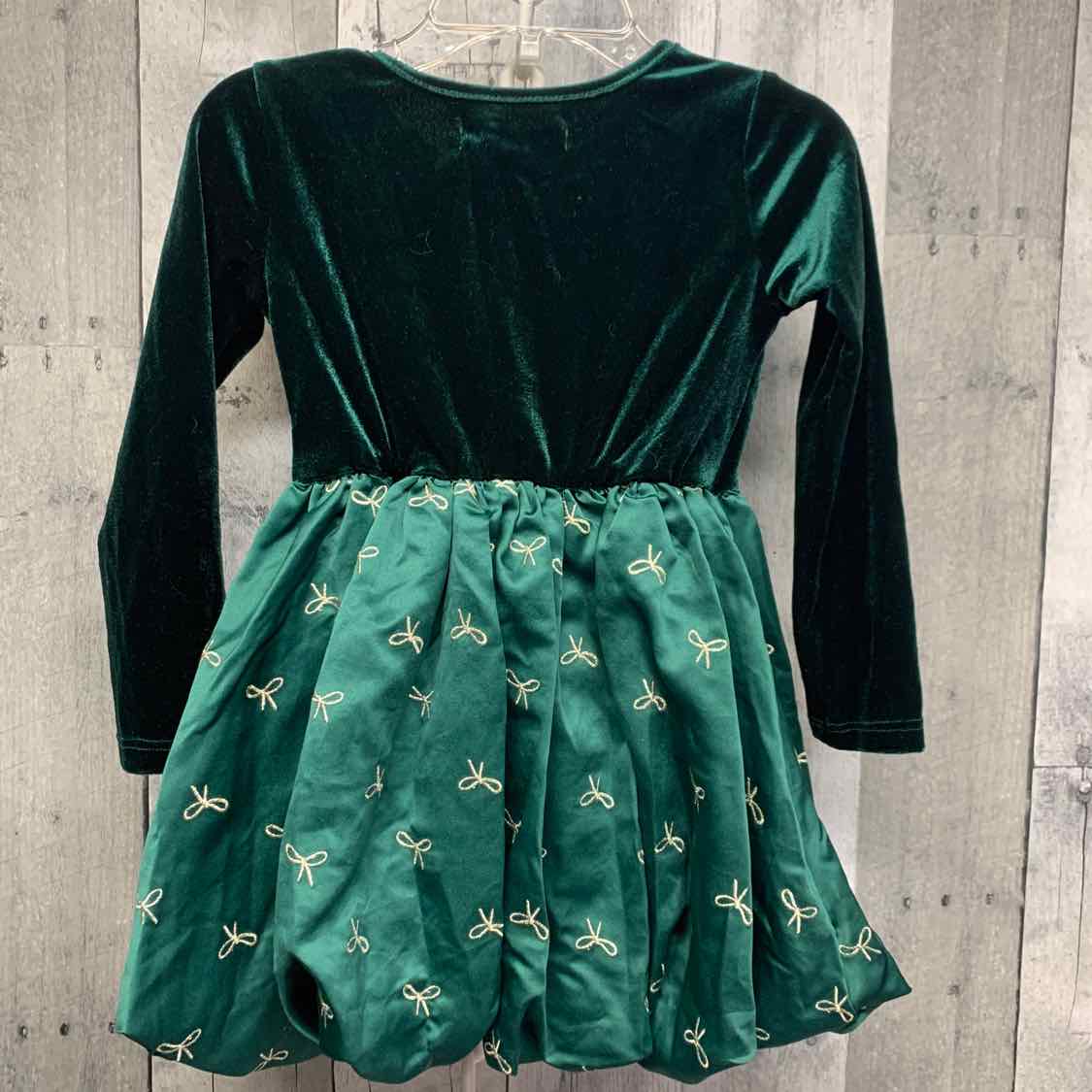 Size 2T Green B Brand LS Dress
