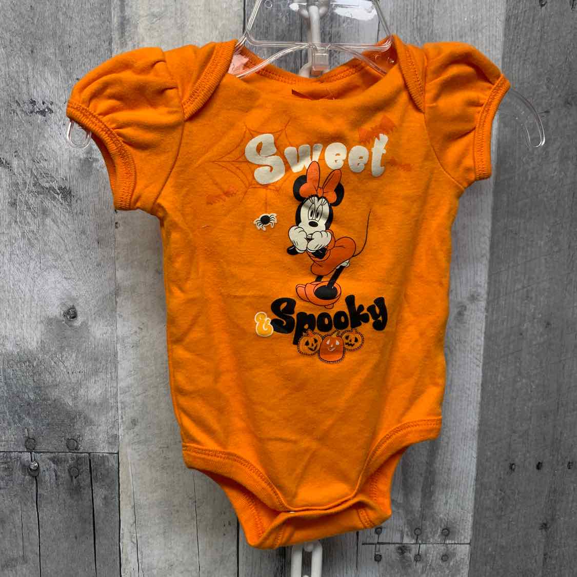 Size 0-3 Months Orange Disney Bodysuit