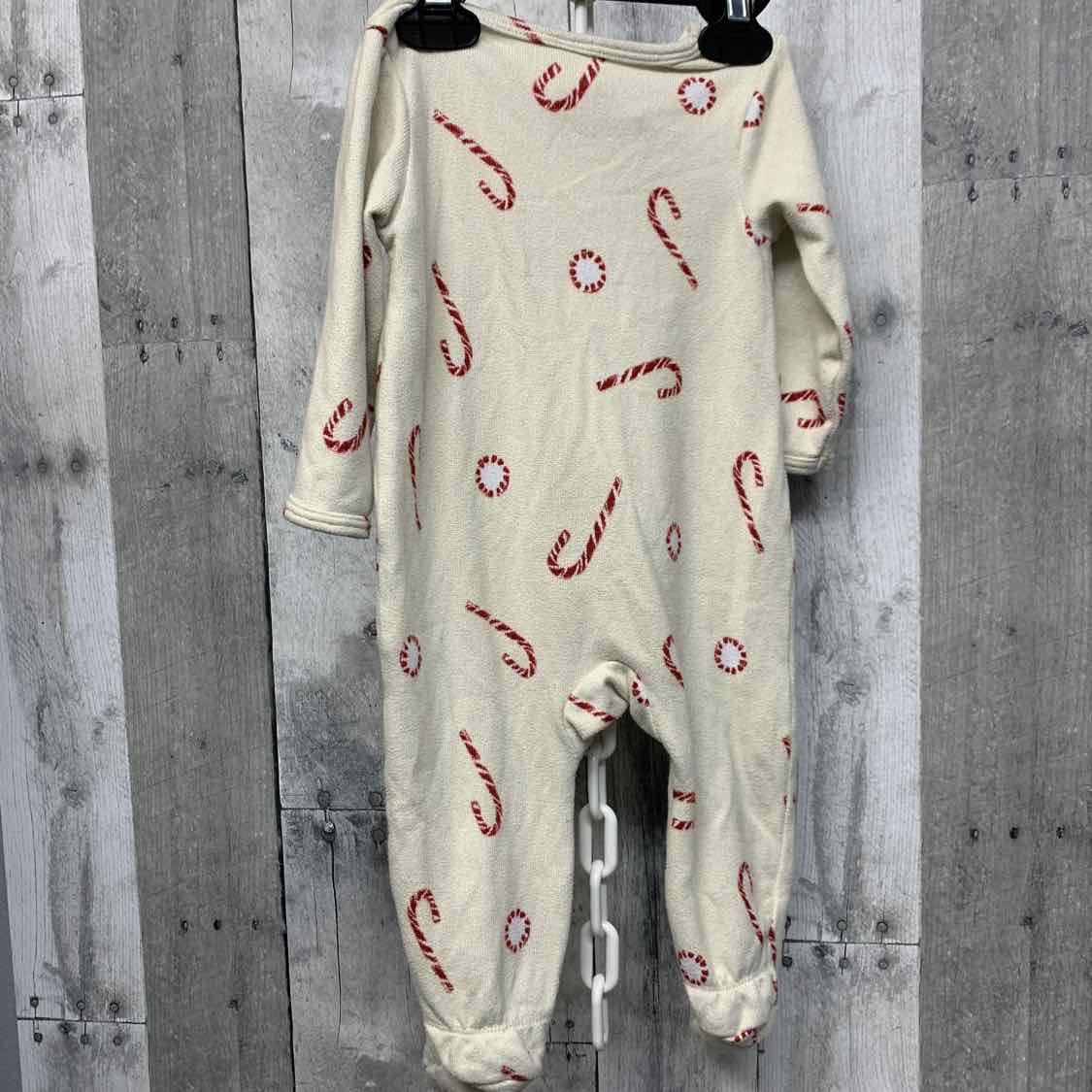 Size 6-9 Months Ivory/Red Modern Moments by Gerber Footy PJs