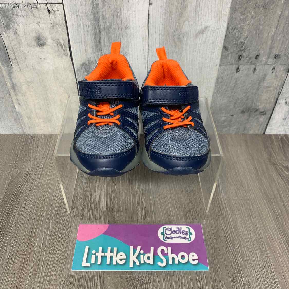 Size 5 Navy/Orange Carter's Sneakers - OodlesCB