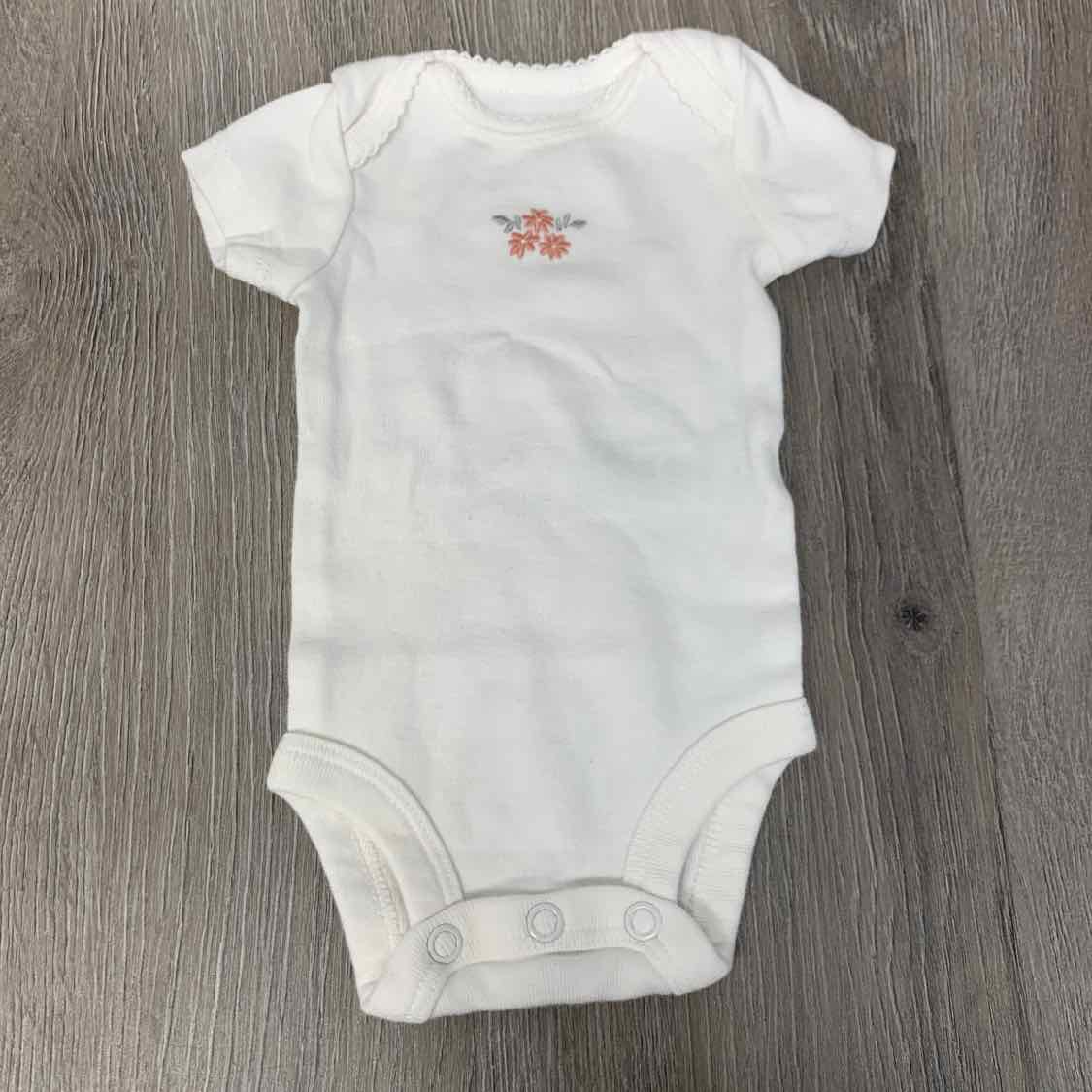 Size Preemie White/Pink Just One You Bodysuit
