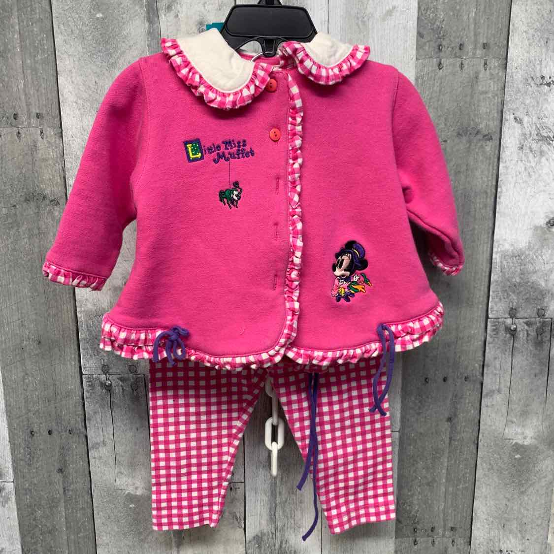 Size 12 Months Pink/White Disney Store Jacket/Pants