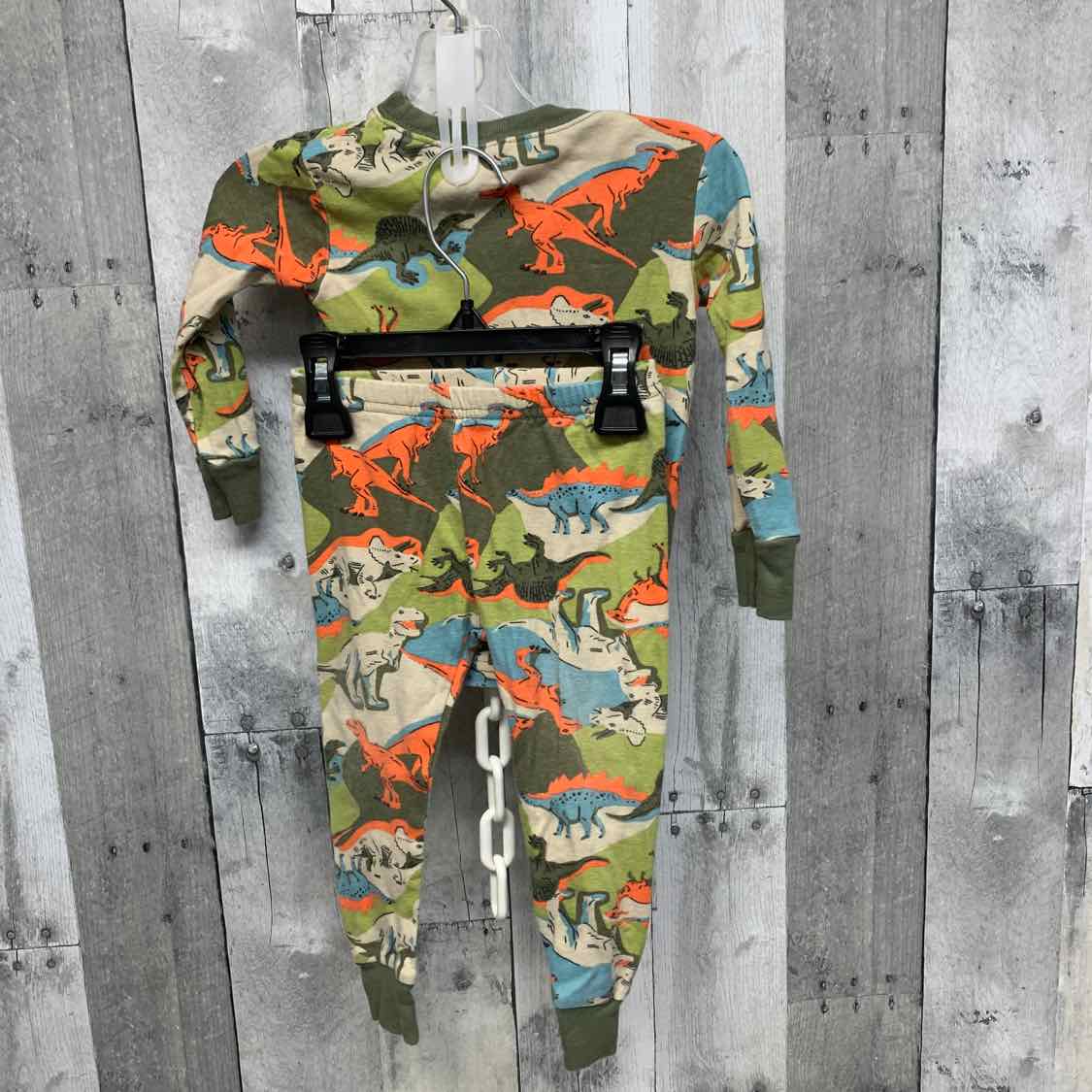 Size 18 Months Green Print Carter's 2pc PJs