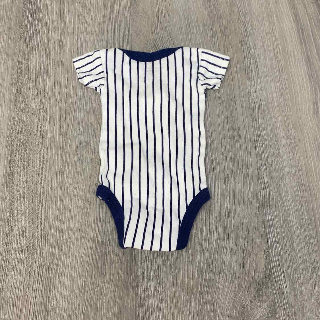 Size Preemie White/Blue B Brand Bodysuit - OodlesCB