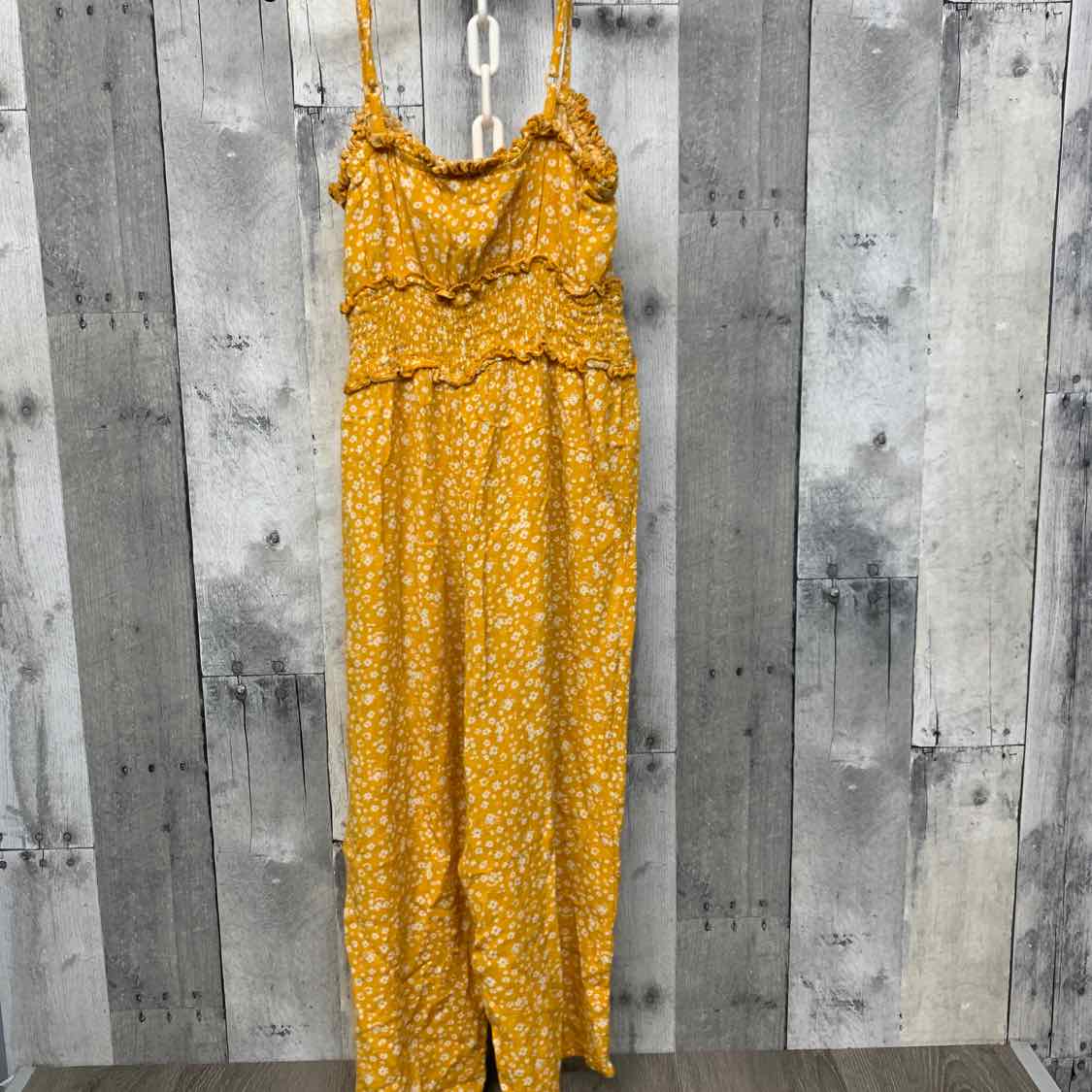 Size 8 Yellow Floral Print B Brand Romper