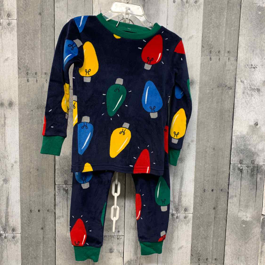 Size 2T Navy/Green Carter's 2pc PJs