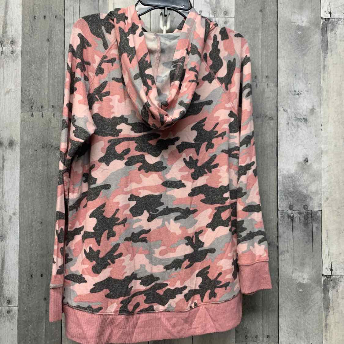 Size 12 Pink/Gray Justice Long Sleeve Shirt