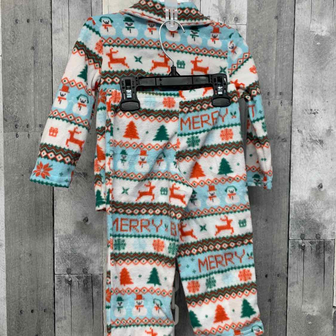 Size 3T Blue/White Holiday Brands 2pc PJs