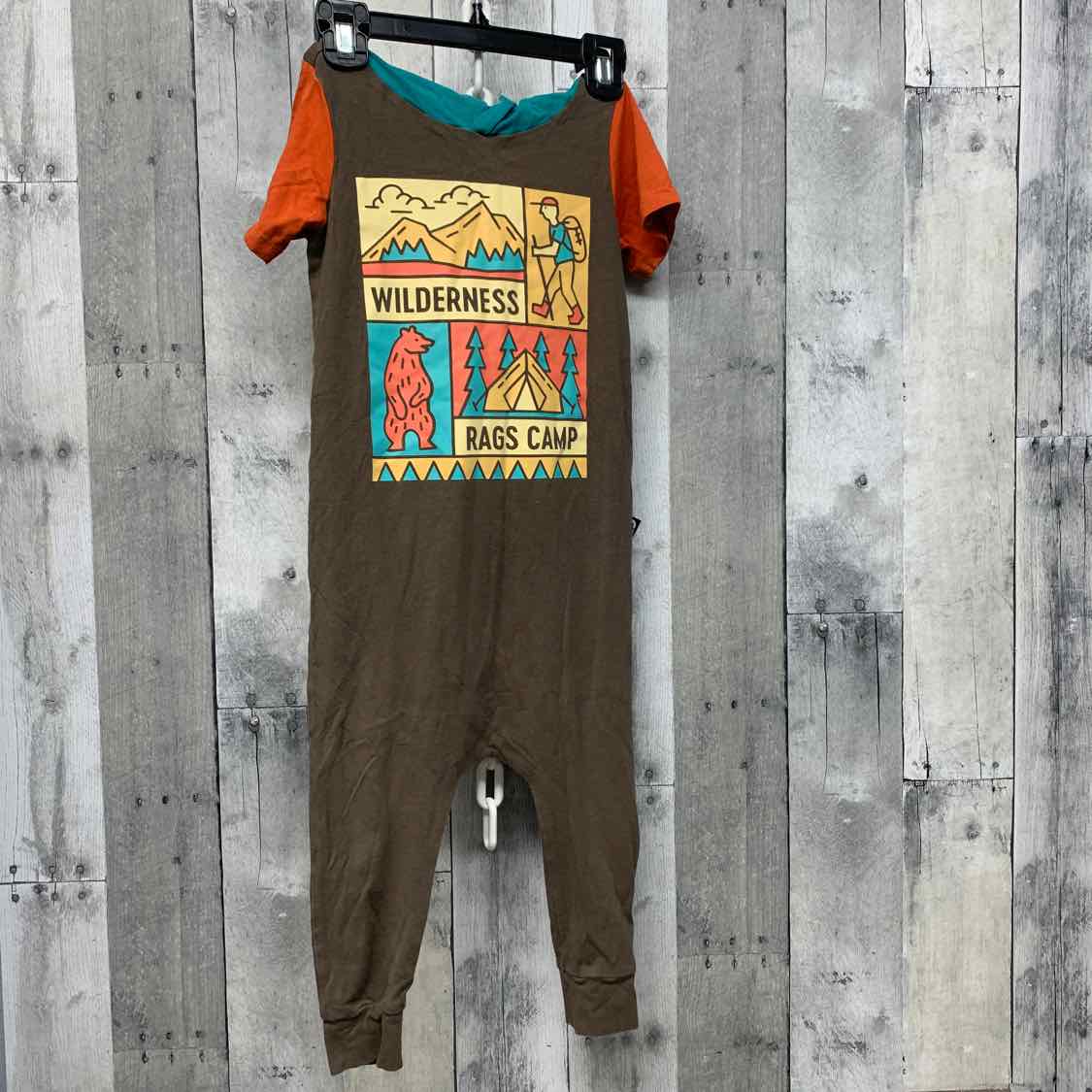 Size 3/4 Green/Orange Name Brand Romper