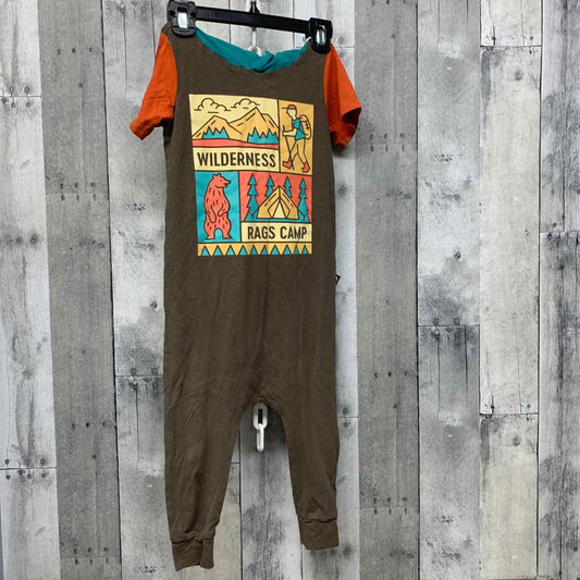 Size 3/4 Green/Orange Name Brand Romper