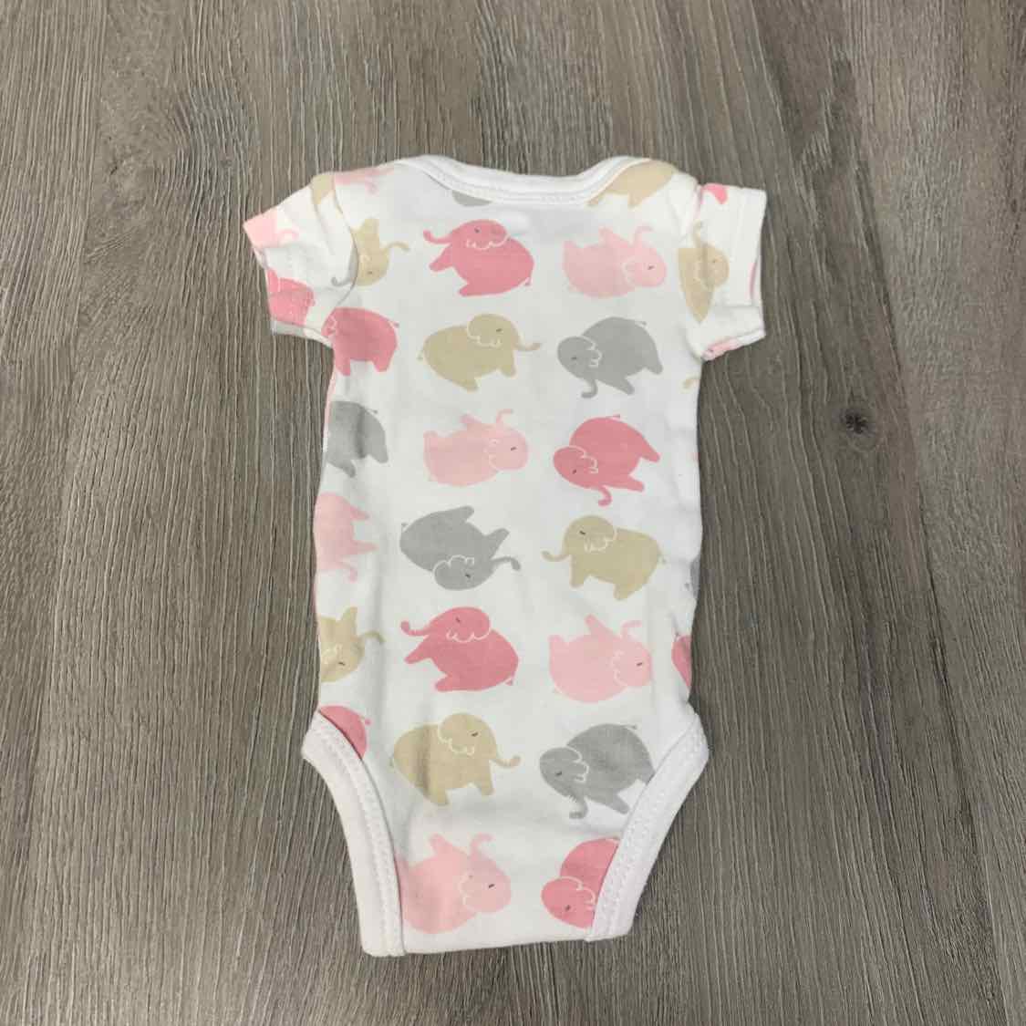 Size Preemie White Print Mid Brand Bodysuit